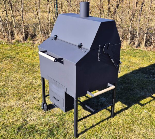 Doplněk do grilu -udírna pro teplé uzení a předuzení na bukové štěpky - Image 4